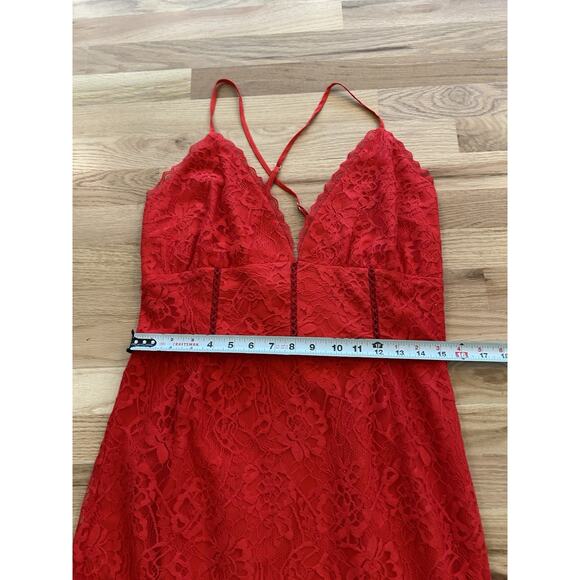 NWT Lovers &‎ Friends Lace Midi Dress Evening Bloom Size Large Mermaid Tango - Picture 6 of 13